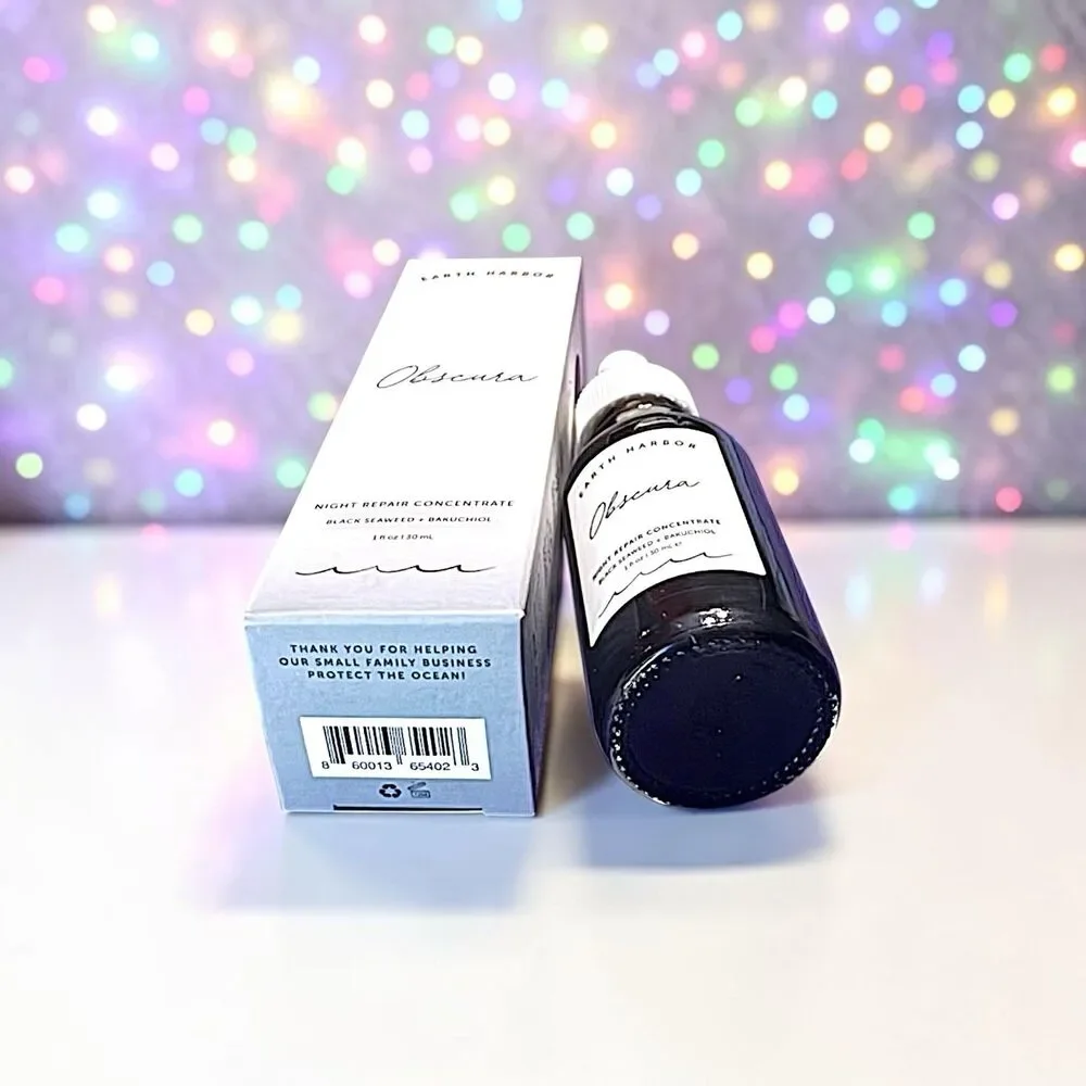Earth Harbor Obscura Night Repair Concentrate Black Seaweed + Bakuchiol 1 fl oz
